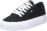 DC Shoes Manual, Zapatillas Mujer, Black/White, 41 EU