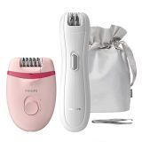 Depiladora con cable compacta Philips Satinelle Essential con minidepiladora (modelo BRP531/00)