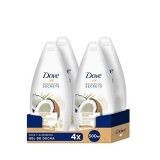 Dove Gel De Ducha Coco y Almendras – 4 Paquetes de 500 ml – Total: 2000 ml