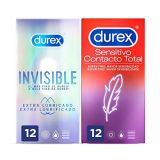 Durex Preservativos Super Finos Contacto Total para Mayor Sensibilidad