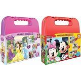 Educa Princesas Disney Maleta, Conjunto De Puzzles Progresivos, Multicolor (16508)