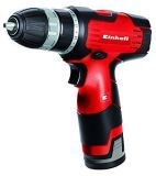 Einhell Taladro destornillador inalámbrico a batería – TH-CD 12 Li – 12 V, 1,3 Ah, 22 Nm, parada rápida, 20 pasos