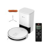 EZVIZ Robot Aspirador y Fregasuelos con Base Autovaciado de Polvo,Detección Caída/Alfrombras,Evitación Obstáculo,Planificación Ruta,2700Pa,RC3 Plus