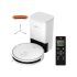 CAMA EXPRESS Pack de 4 Sillas para Cocina, Salón o Comedor, Estilo Escandinavo, Modelo Karen, Acabado en Color Blanco con Patas de Madera