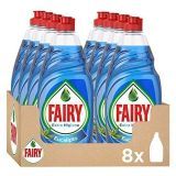 FAIRY Extra Higiene Eucalipto Líquido Lavavajillas 8x500ML Deja Tus Platos Limpios y Relucientes, Mientras Protege la Esponja Contra el Desarrollo de Bacterias hasta 24 Horas