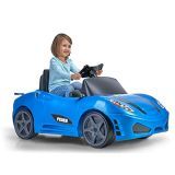 FEBER – My Hybrid Car 2×1, coche con batería de 12 voltios y coche a pedales, con 3 direcciones, cómodo, estable
