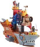 Fisher-Price Imaginext Caribe Imaginext Barco Pirata Tiburón, Multicolor (Mattel DHH61)
