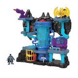 Fisher-Price Imaginext DC Batcueva Bat Tech Casa de juguete con luces y sonidos para figuras, incluye 1 muñeco de Batman (Mattel GYV24)