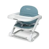 Foppapedretti, Lift, asiento alzador para bebés de 6 meses a 3 años (hasta 15 Kg), azul (Avio)   ✨ Trona de viaje elevadora y plegable para bebés desde 6 meses hasta 3 años de edad (peso máximo 15 kg). Tiene asiento y respaldo acolchado con tapizado suave de polipiel desenfundable y lavable, bandeja extraíble y se puede ajustar en varias posiciones