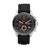 Fossil Reloj Cronógrafo para Hombres de Cuarzo con Correa en Silicona CH2647