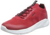 Geox J Sprintye Boy, Zapatillas Niños, Rojo Rojo Y Negro, 32 EU
