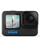 GoPro HERO10 Black – Cámara de acción a prueba de agua con LCD frontal y pantallas traseras táctiles, video 5.3K60 Ultra HD, fotos de 23MP, transmisión en vivo de 1080p, cámara web, estabilización