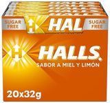 Halls Miel y Limón – Caramelo duro – Caja con 20 Sticks de 32g