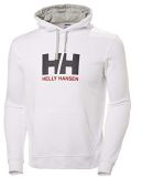 Helly Hansen Logo Hoodie HH Sudadera con Capucha, Hombre, Blanco, L