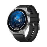 HUAWEI WATCH GT 3 Pro Smartwatch,Cuerpo de titanio,esfera de reloj de zafiro,monitorización de saturación de oxígenofrecuencia cardíaca,larga duración de la batería,Correa fluoroelastómero negro,46mm