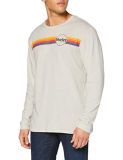 Hurley M Jammer Stripe L/S Light Bone