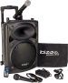Ibiza Sound PORT10VHF-BT Sistema de sonido portátil y autónomo de 10″/25 cm, 500 W, color negro