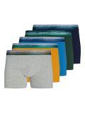 Jack  Jones Jacstripe WB Trunks-Pack de 5 Unidades Bóxer, Navy Blazer/Golden Yellow, M para Hombre