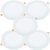 Jandei – Pack x5 Downlights LED Empotrables, 18W, 1440 Lumen, Forma Redonda, Orificio para Empotrar Ø 200- Ø 205 mm, Extraplano 13 mm Profundidad, Color de Luz Blanco Neutro 4200K, Driver Incluido