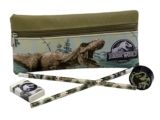 Jurassic World-Set de Papelería con Portatodo, Estuche, sacapuntas, Goma de borrar y lápices, Material Escolar, Regalo, Multicolor, Producto Oficial (CyP Brands)