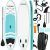 Kit de Surf de Pala Inflable Sup, 15,24 cm de Grosor, 27 cm de Largo, Pala Ajustable, Mochila de Transporte