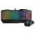 Krom KRUSHER – NXKROMKRSHRSP – Combo Gaming Teclado + Raton – Teclado Semi-Mecánico Retroiluminado, Ratón con Sensor Optico 6400 DPI LED 6 colores