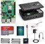 LABISTS Raspberry Pi 4 Model B Kit de 4 GB con SD de 32GB Clase 10, RPi Barebone con 3 Disipadores de Calor, 5V 3A Tipo C, Ventilador, Micro HDMI, Lector de Tarjetas y Caja Negra