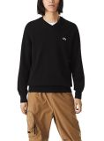 Lacoste AH1951 Suéter, Black, L para Hombre