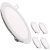 Led Atomant Pack 5X Panel Downlight LED Redondo Plano, 20 W, Blanco Frio, Talla Única, 5