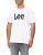 Lee Hombre Wobbly Logo Tee Camiseta, Blanco