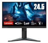 Lenovo G25-20 – Monitor Gaming 24.5″ FullHD (TN, 165Hz, 1ms, HDMI + DP, Cable DP, FreeSync, Base Metálica) Ajuste de inclinación/Altura – Negro