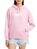 Levis Hoodie POS Graphics, Graphic Standard-Sudadera con Capucha (Texto Ssnl, con Texto Prism, L para Mujer