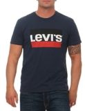 Levi’s Sportswear Logo Graphic Camiseta Hombre, Dress Blues, M