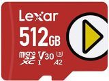Lexar Play Tarjeta Micro SD 512GB, microSDXC UHS-I, hasta 150MB/s de Lectura, Microsd Compatible con Nintendo