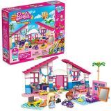 Mega Construx Barbie Casa de Malibú, muñecas con casa de bloques de construcción y accesorios de juguete (Mattel GWR34)