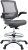 Modway Edge Silla de Dibujo, Plástico, Malla, Poliuretano, Cromo, Gris, 70 x 70 x 105 cm