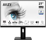 MSI PRO MP273QP – Monitor Profesional 27″, WQHD (2560×1440), Plano, Frame-less, IPS, Anti-glare, 75Hz, 16:9 , 4ms, Negro