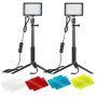Neewer 2 Pack Temperatura de Color 5500K Kit de Iluminación LED de Estudio de Fotografía