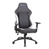 Newskill Silla Gaming Profesional de Escritorio Akeron, Cuero PU Transpirable, Altura Ajustable, Reclinable 180º, Gas Pistón Clase 4, Reposabrazos Ajustables 3D, Cojín Lumbar y Cervical, Blanca