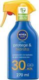 NIVEA SUN Protege Hidrata Spray Solar FP30 (1 x 270 ml), protector hidratante y resistente al agua con protección