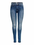 Only Onlpaola Life HW SK Dnm Agi966 Noos Jeans, Denim Light Medium Blue Denim