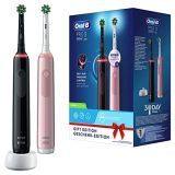 Oral-B PRO 3 Cepillos de Dientes Eléctricos (Pack de 2) con Mangos Recargables a precio de chollo