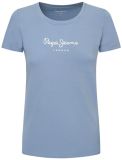 Pepe Jeans New Virginia SS N T-Shirt, Azul (Steel Blue), M para Mujer