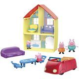 Peppa Pig – Peppa’s Adventures – La casa de la familia de Peppa – Incluye playset, auto con sonidos