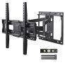 Perlegear Soportes de Pared para TV 37-75 Pulgadas, Soporte de Televisores Articulado Inclinable y Giratorio, hasta 50 kg, MAX VESA 600x400mm