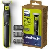 Philips OneBlade, recorta, peina y afeita, para cualquier longitud de pelo, 3 accesorios