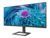 Philips 346E2LAE – Monitor WQHD de 34 pulgadas, Adaptive Sync, altavoz, altura ajustable (3440 x 1440, 100 Hz, DisplayPort, HDMI, USB-C, concentrador USB) Negro