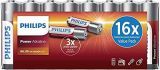 PHILIPS LR6P16F/10 – Power Alkaline Batería – 16 Pilas – 1,5 V
