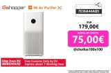 Xiaomi purificador de aire Mijia Mi 3C, pantalla LED Digital, filtro HEPA