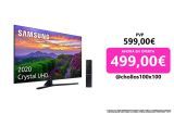 Samsung Crystal Uhd 65TU8505 – Smart TV de 65″ con Resolución 4K, Crystal Display, Dual Led, HDR 10+, Procesador 4K